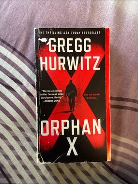 Gregg Hurwitz "Orphan X" Paperback Thriller - Red & Black